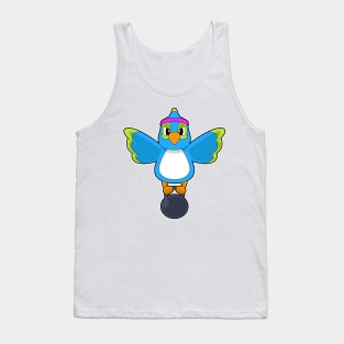 Parrot Bodybuilder Dumbbell Bodybuilding Tank Top